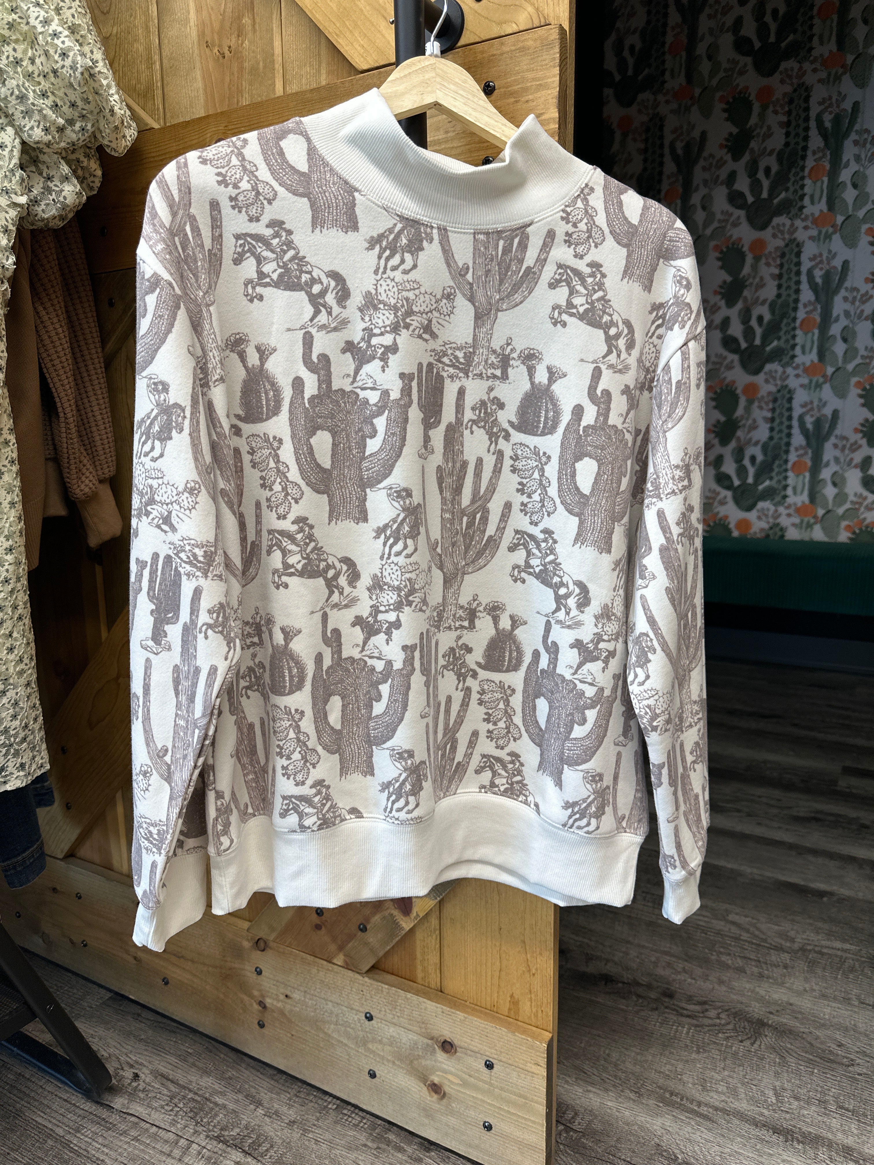 Cowgirl Mock Neck